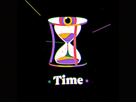 TIME WAITS FOR NO ONE by OELHAN on Dribbble Clock Animation, Object Animation, Time Animation, Clock Illustration, Time Waits For No One, Sand Clock, Party Icon, Time Icon, Picture Editing Apps