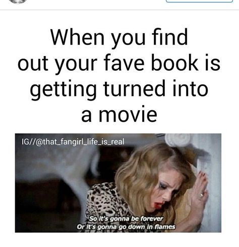 When you find out your favourite book is getting turned in to a movie! Reading Obsession, School For Good And Evil, Book Nerd Problems, Book Jokes, Quotes For Book Lovers, Reading Quotes, Book Memes, Divergent, Maze Runner