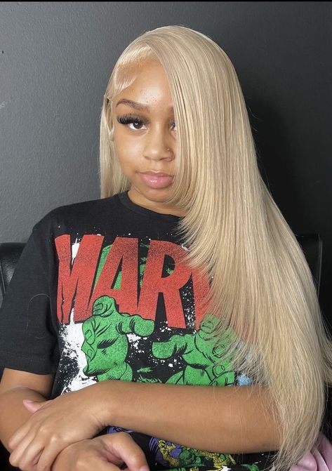 Colored Hairstyles, Wig Installs, Frontal Wig Hairstyles, Flat Irons, Frontal Hairstyles, Ribbon Hairstyle, School Hairstyles, Hair Straighteners, Quick Weave