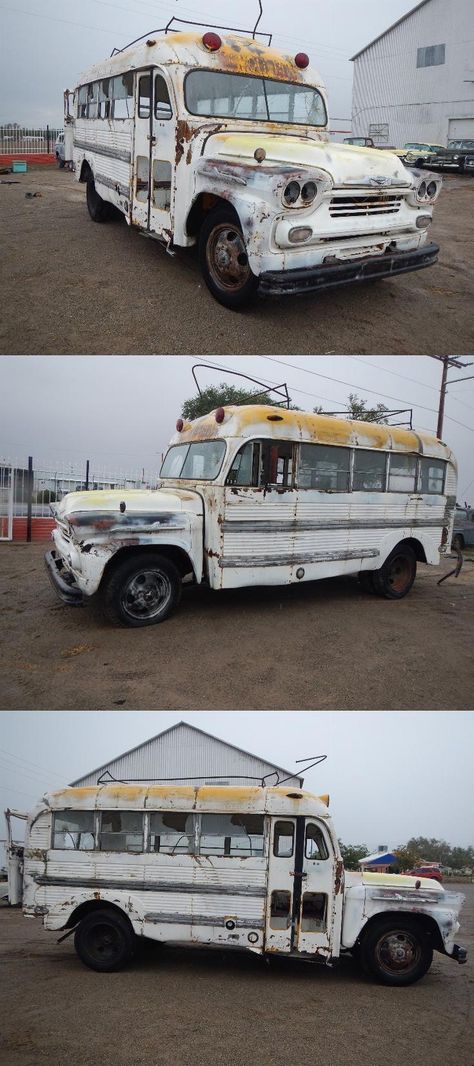 1958 Chevrolet Superior School Bus Short Old Buses For Sale, Short School Bus, School Bus For Sale, Old School Bus, Buses For Sale, School Bus, Buses, New Mexico, Chevy