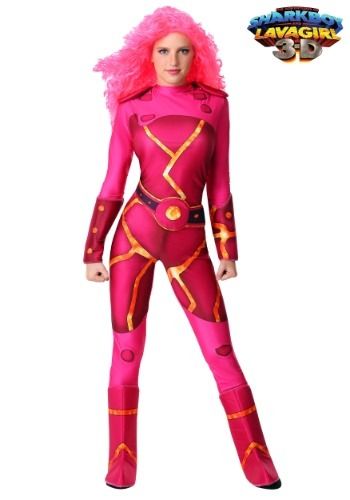 Lavagirl Costume, Lava Girl Costume, Lava Girl, Sharkboy And Lavagirl, Spandex Jumpsuit, Kids Wigs, Plus Size Costume, Girl Thinking, Halloween Costume Outfits