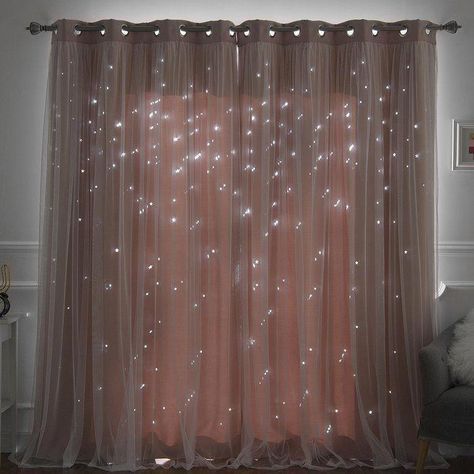 Star Cut Out, Teen Bedroom Decor, Girl Bedroom Decor, Cute Room Decor, Grommet Curtains, Room Inspiration Bedroom, Room Ideas Bedroom, Dream Rooms