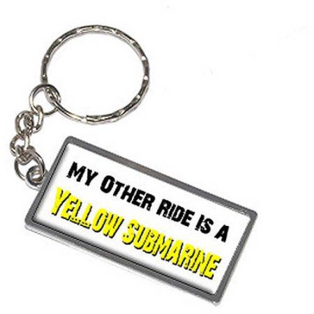 My Other Ride Vehicle Car Is A Yellow Submarine Keychain Key Chain Ring, Silver Turtle Keychain, I Love Heart, Yellow Submarine, Metal Keychain, Tablet Phone, Ring Color, Car Keychain, Bling Rings, Color Chrome