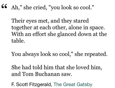 The Great Gatsby by F. Scott Fitzgerald Gatsby Love Quotes, Great Gatsby Love Quotes, Great Gatsby Quotes, F Scott Fitzgerald, The Great Gatsby, Great Gatsby, So Cool, Famous Quotes, Gatsby