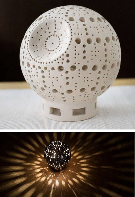 Pretty Room Decor, Star Wars Lamp, Star Wars Diy, Star Wars Wedding, Geek Decor, Star Lamp, Pretty Room, Ceramic Lamp, Décor Diy