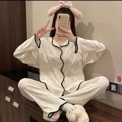 korean night suit for women . . . . . DM FOR LINK TO BUY . . . . . Korean Night Suit, Cute Pijamas, Korean Night, Night Wear Pajamas, Instagram Korean, Pajamas Aesthetic, Night Suit For Women, Summer Sleepwear, Christmas Dress Women