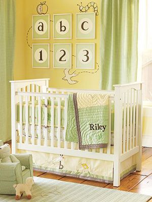 Nurseries with Numbers Pottery Barn Nursery, Gender Neutral Nurseries, Gender Neutral Nursery Design, Nursery Design Neutral, Neutral Nurseries, Pottery Barn Baby, Boy Girl Nursery, Baby Room Neutral, Baby Nursery Neutral