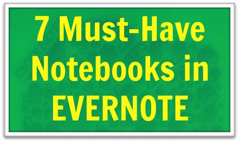 These 7 must-have notebooks in Evernote are the building blocks you need to organize all of your important information. Evernote Organization, Evernote Template, Computer Shortcuts, Computer Tips, Digital Organization, Organization Planning, Hacking Computer, Evernote, Computer Programming