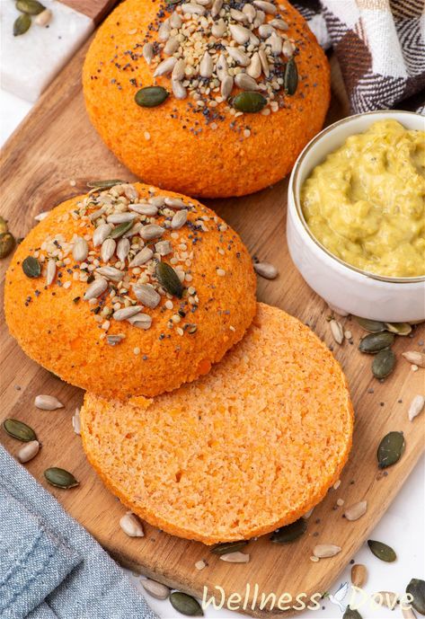 Quick Vegan Lentil Bread Rolls | WellnessDove Lentil Bread, Resep Vegan, Yeast Free Breads, Gluten Free Dough, Easy Protein, Plats Healthy, Tasty Bread Recipe, Vegan Lentil, Healthy Bread