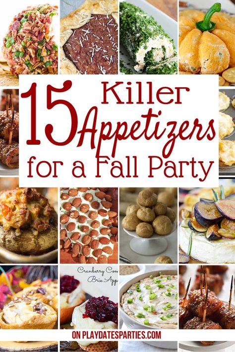 Fall Fest Appetizers, Horderves Appetizers, Fall Appetizers Easy, Football Foods, Tailgate Recipes, Fall Party Food, Harvest Fest, Fall Appetizers, Make Ahead Appetizers