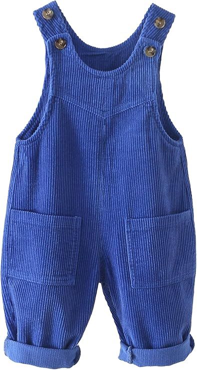 Amazon.com: Toddler Baby Boys Girls Suspender Trousers Solid Color Button Shoulder Straps Loose Bib Pants Sleevless Cute Overall Clothing Set Blue 3-4T: Clothing, Shoes & Jewelry Romper Fall Outfit, Romper Fall, Corduroy Jumpsuit, Girls In Suspenders, Toddler Bib, Corduroy Dungarees, Fashionable Baby, Toddler Overalls, Baby Dungarees