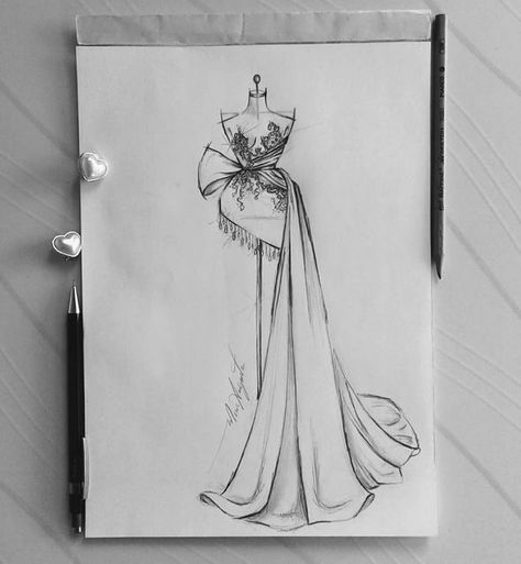 Drawing Designs Dress, Dress Design Sketches Model, Fashion Design Collection Sketch, Draw Dress Design, Designer Dresses Drawing Sketch, Dresses Drawing Design, Fashion Designing Sketches, Stylist Drawing, Dress Sketches Design