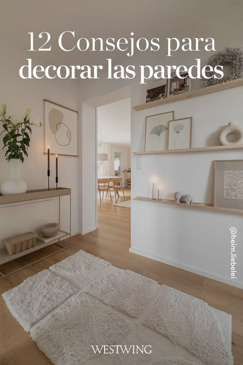 ¿Las paredes de tu casa están vacías y quieres saber lo que será tendencia para decorarlas este 2023? ¿Deseas renovar la decoración de tus paredes para que reflejen tu personalidad? Los cuadros y las fotos son los mejores objetos decorativos para decorar las paredes. Descubre en Westwing esta guía de estilo con 12 ideas y consejos de decoración de paredes originales que darán vida a tu hogar. Déjate inspirar con nuestras ideas de decoración y diseño de interiores sobre cómo decorar las paredes. Ideas Para Decorar Living, Ideas Para Decorar Comedor, Ideas De Salon, Ideas Fotos En Casa, Ideas Para Decorar La Cocina, Ideas Para Decorar Paredes, Cuadros Living, Ideas Decoracion Salon, Home Decor Idea