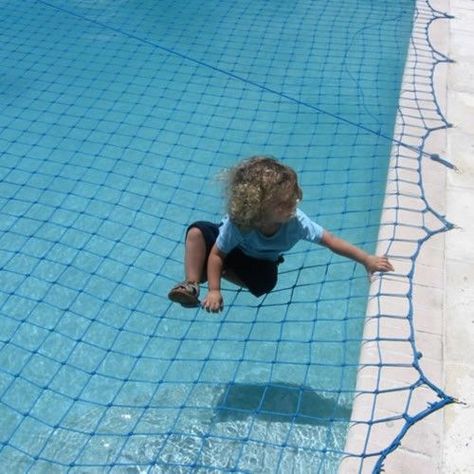 Water Warden Pool Safety Net for In Ground Pool, Blue Pool Safety Net, Pool Safety Covers, Pool Nets, In Ground Pool, Swimming Pool Safety, Pool Rules, Rectangular Pool, Pool Safety, Pool Sizes