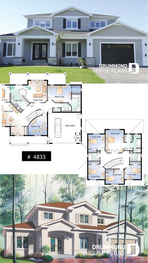 Big House Plans 6 Bedroom, Big Family House Floor Plans, Small 2 Storey House Design Modern Floor Plan, Sims 4 Big House Floor Plans, Big Family House Plans, House Design 6 Bedroom, Sims 4 Big Family House, House With 6 Bedrooms, House 6 Bedrooms