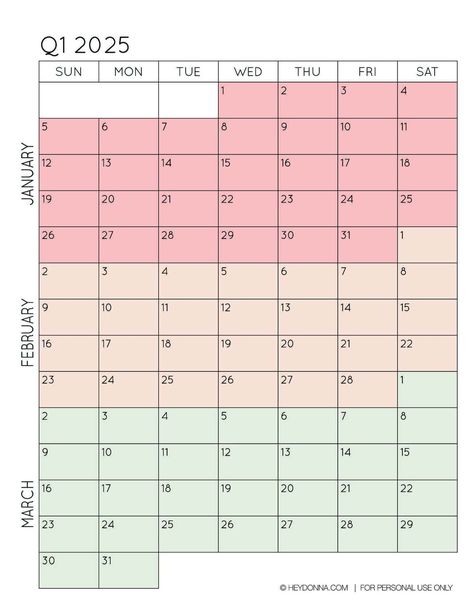 2025 Monthly Calendar, Collage Cutouts, Time Management Printable, Mood Chart, Quarterly Calendar, Organization Notes, Free Planner Templates, Daily Planner Printables Free, Monthly Printable