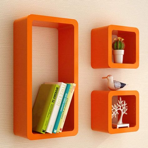 Floating Wall Storage, Colorful Wall Shelf, Abstract Wall Shelves, Funky Floating Shelves, Colorful Wall Shelves, Funky Wall Shelves, Cool Wall Shelves, Colorful Floating Shelves, 70s Shelves