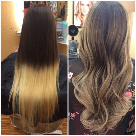 COLOR CORRECTION: Box Ombre Fail to Totally FAB! | Modern Salon Ombre Fail, Hair Fails, Color Correction Hair, Ombre Hair Blonde, Hair Techniques, Hair Color Techniques, Balayage Brunette, Brown Blonde Hair, Ombre Hair Color