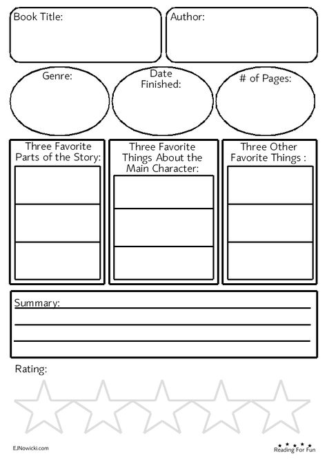 Book Worksheet, Adult Fantasy Books, Fun Worksheet, Story Review, Beginning Middle End, Printable Worksheets For Kids, Kids Worksheets, Kids Worksheets Printables, Fun Worksheets