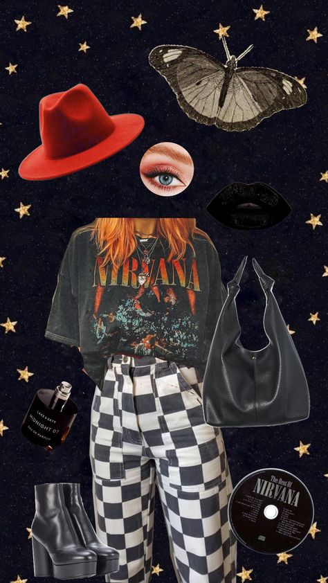 grunge look 2024 #grunge #grungecore #outfit #nirvana Teenage Grunge Outfits, Hippie Grunge Aesthetic, Grunge Outfits Vintage, Indie Grunge Outfits, Indie Outfits Grunge, Colorful Grunge, Soft Grunge Outfits, Hippie Grunge, Grunge Look