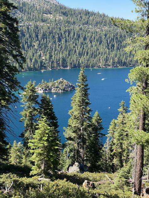 Emerald Bay, South Lake Tahoe, Lake Tahoe, Emerald, Lake, Natural Landmarks, Collage, Travel, Pins