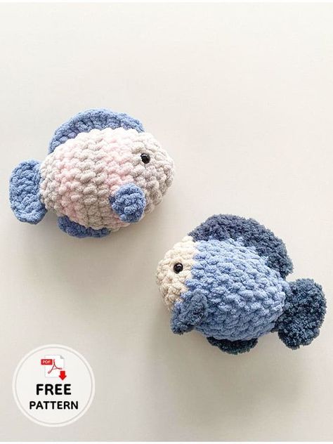 Finley The Fish Pattern Crochet Free Amigurumi Crochet Free Amigurumi, Crochet Fish Patterns, Crochet Fish, Plush Yarn, Fish Pattern, Crochet Things, Fish Patterns, Crochet Free, Soft Toys