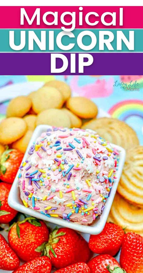 Unicorn Dip Recipes, Unicorn Appetizers, Unicorn Theme Food, Unicorn Fruit Dip, Unicorn Pie, Unicorn Snacks, Unicorn Dip, Unicorn Punch, Unicorn Pizza