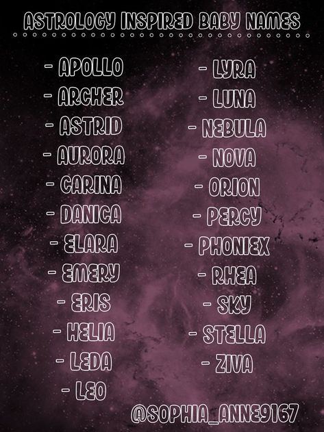 Names That Mean Galaxy, Astronomy Related Names, Galaxy Names For Girls, Galaxy Name Ideas, Name For Discord, Star Names Baby Girl, Mystical Last Names, Stars Names And Meanings, Fantasy Terms