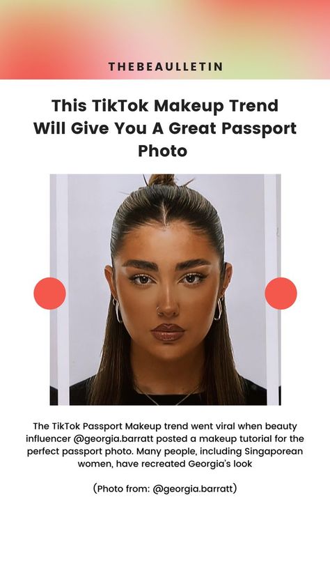 Good Passport Photo, Passport Photo Makeup, Passport Makeup, Passport Photo, Latest Makeup, Beauty Influencer, Photo Makeup, Viral Trend, Makeup Trends