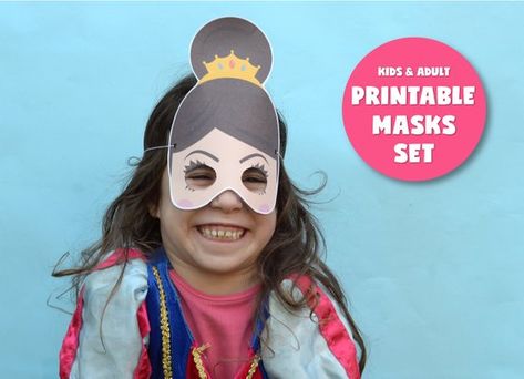 Purim Mask, Purim Costume for toddler, Queen Mask, Vashti Mask, Purim Tradition, Purim Kids Game,  P Queen Vashti, Purim Kids, Purim Crafts, Purim Costume, Purim Party, Purim Gifts, Masks Kids, Purim Costumes, Diy Kid Activities