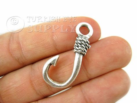 Fish Hook Bracelet, Fish Jewelry, Hook Bracelet, Silver Fish, Charms Bracelet, Turkish Jewelry, Hook Clasp, Bracelet Clasps, Fish Hook