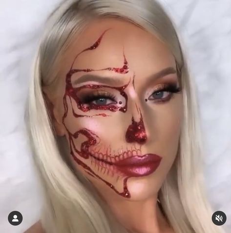 Halloween Kickback, Glitter Halloween Makeup, 2024 Makeup, Beautiful Halloween Makeup, Badass Halloween Costumes, Creative Halloween Makeup, Cute Halloween Makeup, Beautiful Halloween, Halloween Makeup Pretty