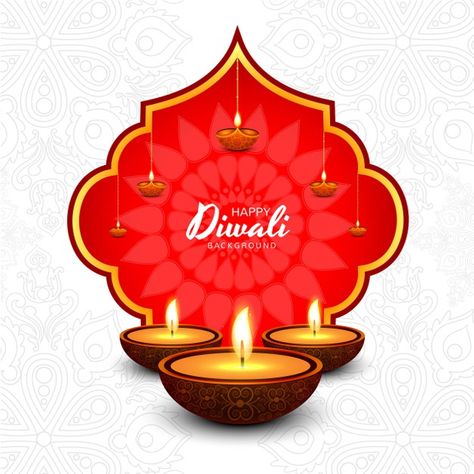 Decorative oil lamp diwali festival cele... | Free Vector #Freepik #freevector #banner #poster #abstract #diwali Diwali Padwa, Diwali Vector, Happy Diwali Photos, Diya Designs, Diwali Card, Happy Diwali Wallpapers, Diwali Wallpaper, Diwali Design, Diwali Pictures