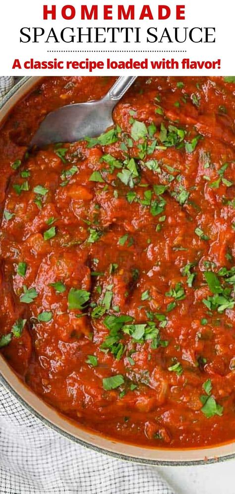 Spaghetti Recipes Videos, Spaghetti Recipes Baked, Spagetti Sauce Recipe, Homemade Italian Spaghetti Sauce, Homemade Spaghetti Meat Sauce, Spaghetti Sauce From Scratch, Best Homemade Spaghetti Sauce, Italian Spaghetti Sauce, Homemade Spaghetti Sauce Easy