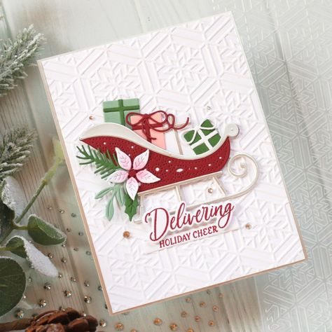 Spellbinders Paper Arts (@teamspellbinders) • Instagram photos and videos Spellbinders Christmas Cards, Holiday Stamping, Spellbinders Cards, The North Pole, Christmas Drawing, Christmas Cards To Make, Christmas Card Design, Handmade Holiday, Card Sketches