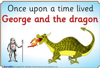 St. George and the Dragon story cards Dragon Story, St George And The Dragon, Story Text, Saint George And The Dragon, St Georges Day, Sensory Activity, Sequencing Activities, Summer Camps For Kids, Catholic Kids