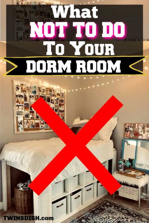 Dorm Room Setup, Dorm Room Doors, College Dorm Room Inspiration, Bedding Storage, University Dorms, College Dorm Room Essentials, Girl Dorms, College Dorm Room Decor, Dorm Room Designs