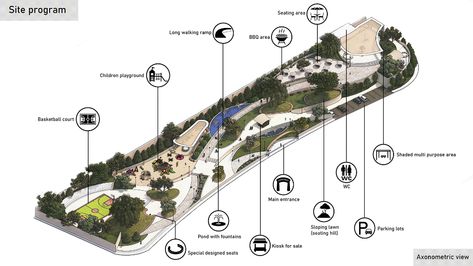 Public park design on Behance Green Plaza Design, Riverfront Park Design, Rectangular Site Plan Architecture, Parking Plan Architecture Layout, Urban Streetscape Design, Public Space Design Plan, Recreational Park Design Ideas, Natural Park Design, Urban Park Public Spaces