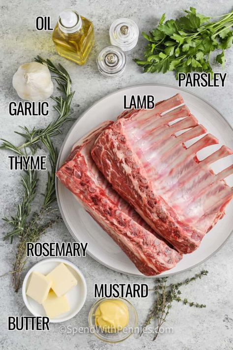 Rack Of Lamb Meal Ideas, Sauce For Rack Of Lamb, Rack Of Lamb Recipes Oven Mustard, Oven Roasted Rack Of Lamb, Lamp Rack Recipe, Frenched Rack Of Lamb Recipes, Christmas Dinner Lamb, French Rack Of Lamb Recipes, Rack Of Lamb Recipes Oven Easy