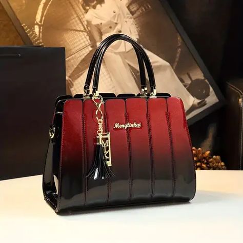 Hand Bags For Women Style, Handbags Large, Patent Leather Handbags, Crossbody Handbags, Medium Tote, Shoulder Messenger Bag, Leather Satchel, Women's Bags, Leather Tote Bag