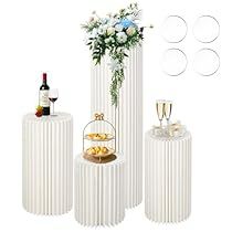 Cylinder Centerpieces, Cylinder Pedestal, Pedestal Display, Round Column, Flower Road, Display Pedestal, Event Centerpiece, Roman Columns, Pedestal Stand