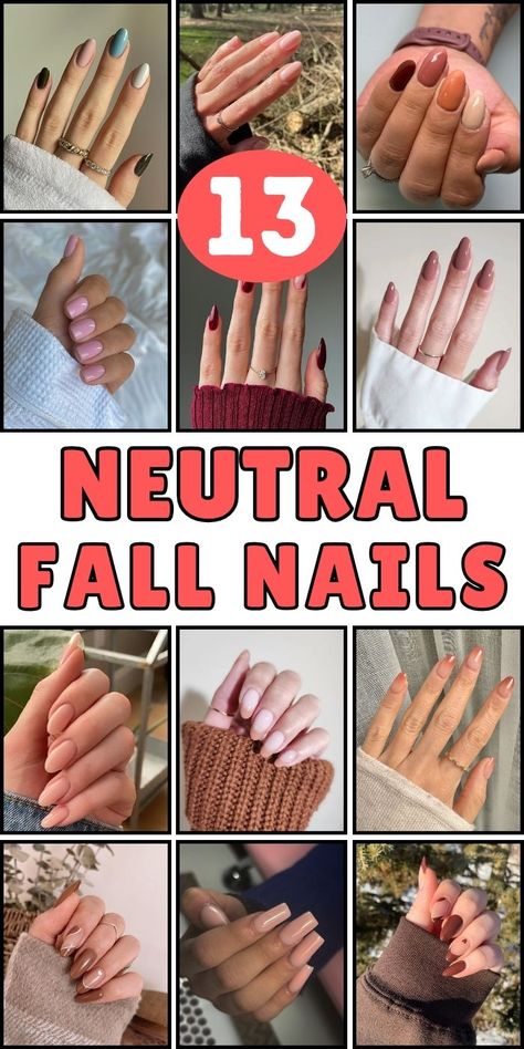 Unleash your creativity with 13 inspiring neutral nail colors that promise to elevate your mani game! These nail inspo shades are perfect for fall nails and funky nails enthusiasts looking to blend style with subtlety. Whether you choose neutral pinks or sleek taupes, these colors are designed to complement every personality and nail shape. Get ready to transform your look with these timeless nail ideas! Fall Nails Olive Skin, Fall Neutral Nails Art Designs, Nail Colors That Match Everything, Fall Nail Neutral Colors, Best Nail Colours For Tanned Skin, Simple Tan Nails, Short Neutral Fall Nails, Neutral Nail Ideas Acrylic, Fall Nails Engagement