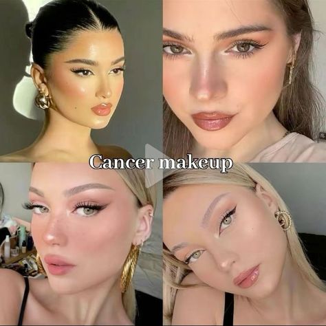 Cancerian Makeup, Capricorn Makeup Looks, Cancerian Venus Style, Zodiac Signs Makeup, Zodiac Sign Makeup, Cancerian Aesthetic, Makeup Sign, Makeup Tutorials Step By Step, Y2k Makeup Looks