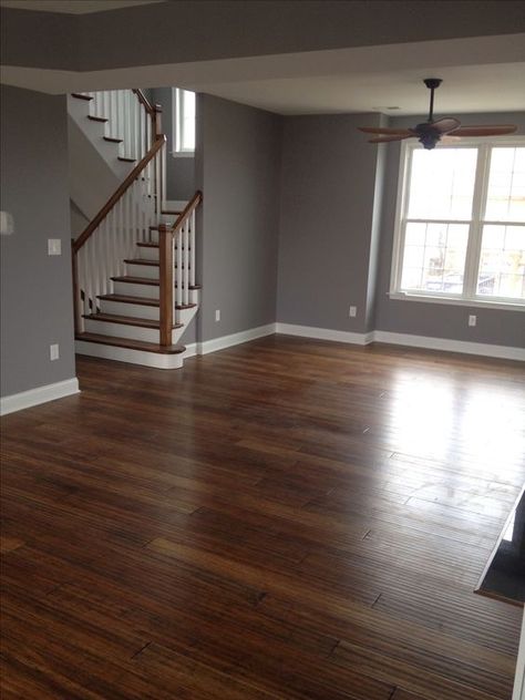 Wood Floor Stairs, Dark Wood Floors Living Room, Grey Wood Tile, Painted Wood Floors, Living Room Wood Floor, Grey Wood Floors, Dark Wood Kitchens, Wood Floor Kitchen, Light Wood Floors