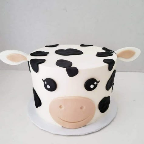 Cow Birthday Cake Ideas, Cow Birthday Cake, Cow Cake, Cow Birthday Parties, Cow Cakes, Animal Birthday Cakes, Cow Birthday, Animal Cakes, Design Cake