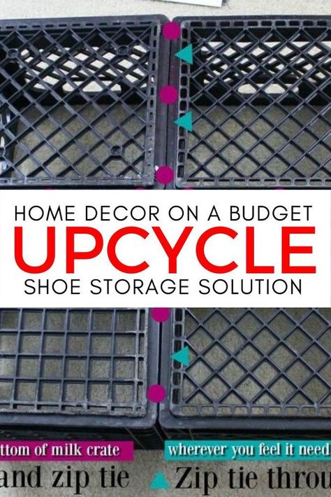 Cheap Shoe Storage, Shoe Storage Organization, Cheap Shoe Rack, Garage Shoe Storage, Diy Shoe Rack Ideas, Shoe Solutions, Shoe Storage Small Space, Upcycle Storage, Shoe Storage Ideas