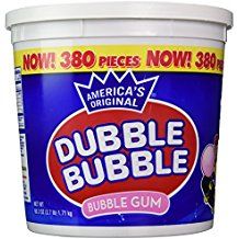 Amazon.com: double bubble gum bucket Brown Runway, Double Bubble Gum, Office Candy Jar, Gelatin Bubbles, Bubble Recipe, Gum Flavors, Bubble Gum Flavor, Office Candy, Candy Easter Basket