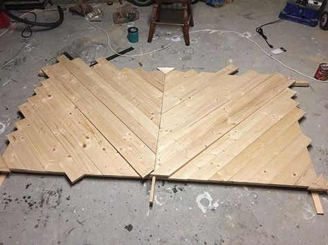 California King Headboard Diy, Diy Geometric Headboard, Diy King Headboard For Adjustable Bed, King Size Headboard Diy, Diy Headboards Wooden, Diy Wood Headboard King, Headboard Herringbone, Diy Headboard Herringbone, Diy Chevron Headboard