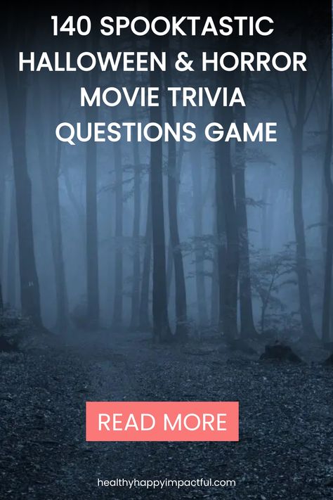 140 Spooktastic Halloween & Horror Movie Trivia Questions Game. Read more. Scary Movie Trivia And Answers, Halloween Jeapordy, Halloween Movie Trivia And Answers, Halloween Trivia Games For Adults, Scary Movie Trivia, Halloween Movie Trivia, Halloween Trivia Questions And Answers, Movie Trivia Questions And Answers, Trivia Night Questions