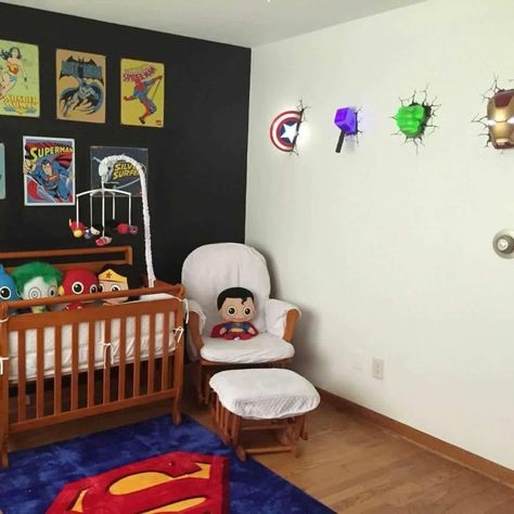 Captain America Nursery, Character Nursery Themes, Marvel Nursery Ideas, Baby Superhero Nursery, Superhero Boys Room, Marvel Nursery, Baby Boy Room Themes, Boy Room Themes, Marvel Room